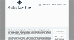 Desktop Screenshot of mcgee-lawfirm.com