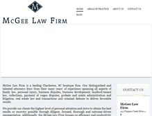 Tablet Screenshot of mcgee-lawfirm.com